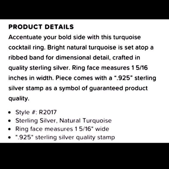 SILPADA Tumbled Turquoise Sterling Silver 925 Ring Sz 7 - Picture 8 of 8